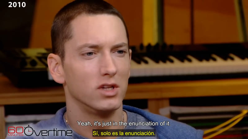 English to Spanish music interview subtitle localization sample